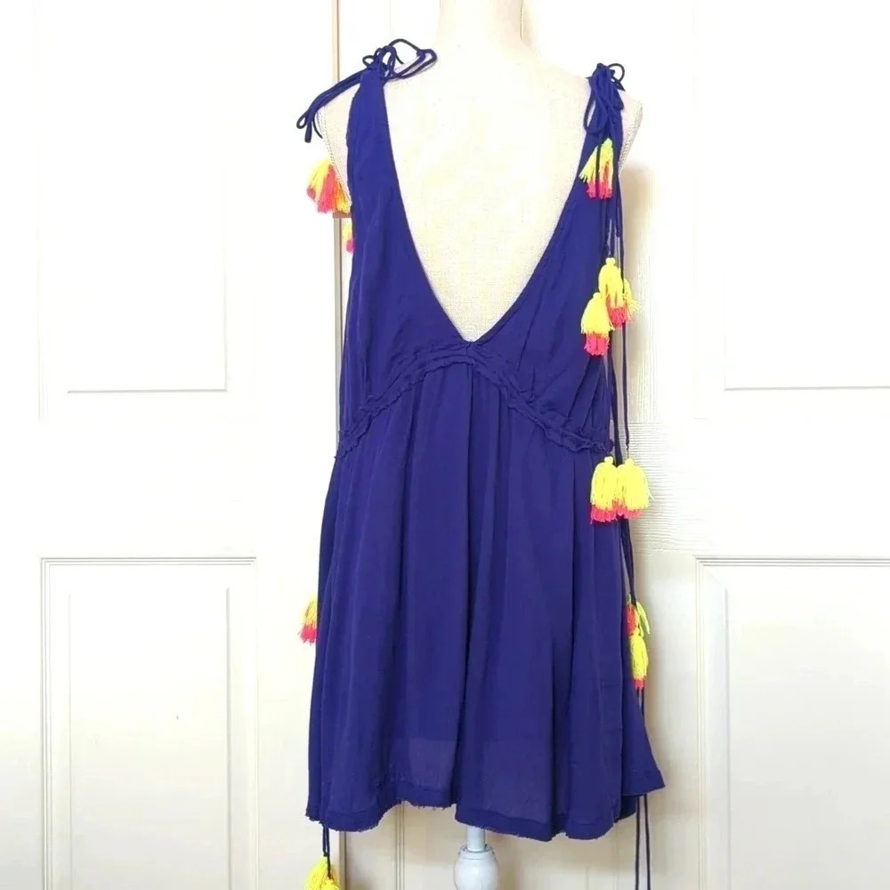 Anthropologie Sundress Brooke Tassel Cover Up Dress - Picture 6 of 7